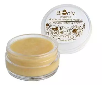 Мусс для губ с медом и маком 10мл BIOnly Organic