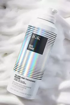 Мусс для волос IGK Big Time Volume, серебро