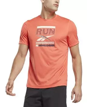 Мужская беговая футболка speedwick с рисунком Reebok, мульти