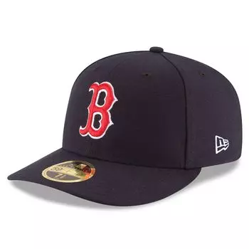 Мужская бейсболка New Era Navy Boston Red Sox Authentic Collection On Field Низкопрофильная игра 59FIFTY Облегающая шляпа