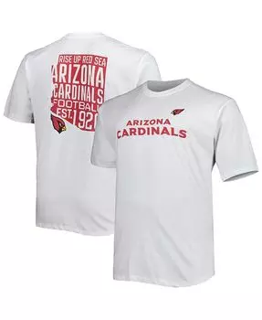 Мужская белая фирменная футболка Arizona Cardinals Big and Tall Hometown Collection Hot Shot Fanatics, белый