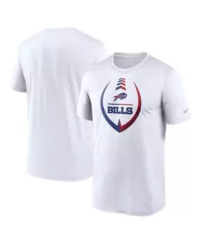 Мужская белая футболка buffalo bills icon legend performance Nike, белый