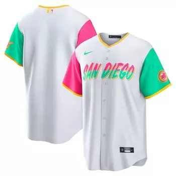 Мужская белая майка San Diego Padres 2022 City Connect Replica Team Nike