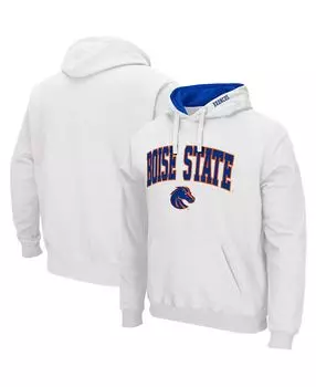 Мужская белая толстовка с капюшоном boise state broncos arch logo 3.0 pullover Colosseum, белый
