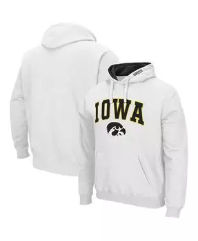 Мужская белая толстовка с капюшоном iowa hawkeyes arch & logo 3.0 Colosseum, белый