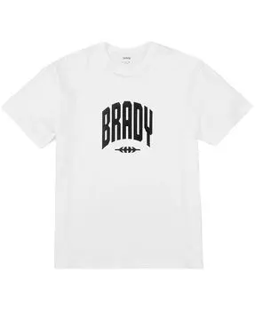 Мужская белая университетская футболка BRADY, белый