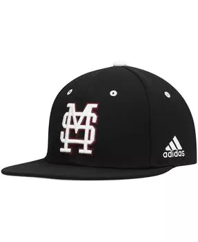 Мужская черная бейсбольная бейсболка Mississippi State Bulldogs adidas