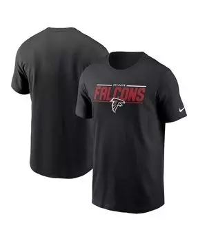 Мужская черная футболка atlanta falcons muscle Nike, черный