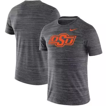 Мужская черная футболка Oklahoma State Cowboys Big & Tall Velocity Performance Nike