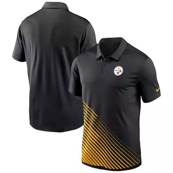 Мужская черная футболка-поло Pittsburgh Steelers Vapor Performance Nike
