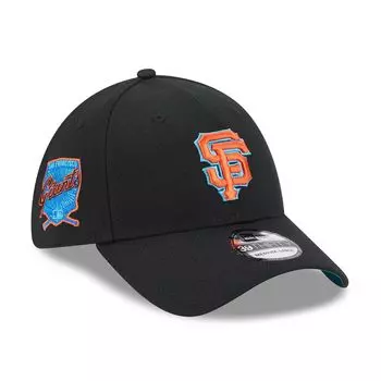 Мужская черная гибкая кепка New Era San Francisco Giants 2023 MLB Father's Day 39THIRTY