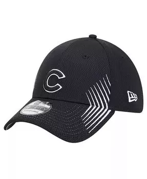 Мужская черная кепка Chicago Cubs Active Dash Mark 39THIRTY Flex Hat New Era, черный