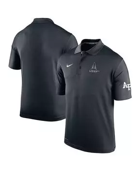 Мужская черная рубашка-поло air force falcons space force rivalry varsity Nike, черный