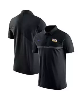 Мужская черная рубашка-поло LSU Tigers Coaches Performance Nike