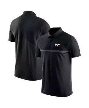 Мужская черная рубашка-поло Virginia Tech Hokies Coaches Performance Nike