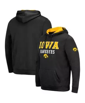 Мужская черная толстовка с капюшоном iowa hawkeyes sunrise pullover Colosseum, черный