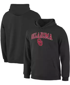 Мужская черная толстовка с капюшоном с логотипом oklahoma sooners campus logo Fanatics, черный