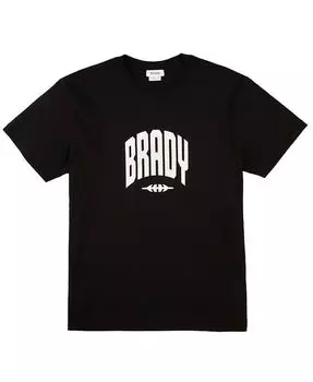 Мужская черная университетская футболка BRADY, черный