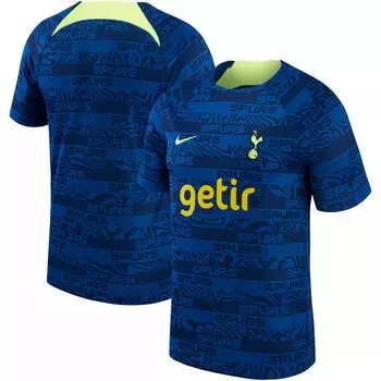 Мужская домашняя предматчевая футболка Nike Navy Tottenham Hotspur 2022/23