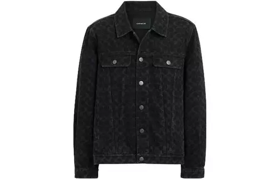 Мужская джинсовая куртка COACH, цвет Black