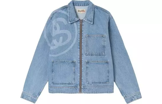 Мужская джинсовая куртка Stussy, цвет Blue