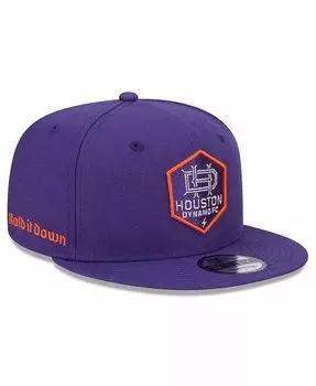 Мужская фиолетовая бейсболка Houston Dynamo FC Hook 9FIFTY Snapback New Era, фиолетовый
