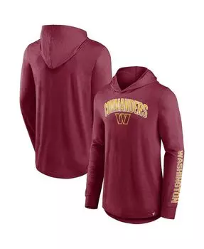 Мужская фирменная бордовая толстовка с капюшоном washington commanders front runner pullover Fanatics