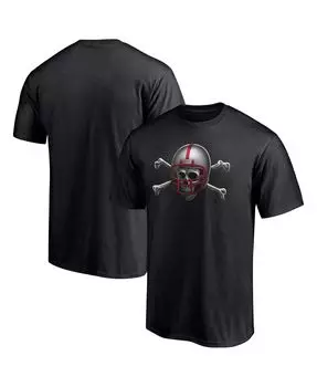 Мужская фирменная черная футболка nebraska huskers team midnight mascot Fanatics, черный