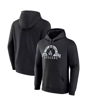 Мужская фирменная черная толстовка с капюшоном los angeles dodgers big and tall utility pullover Fanatics, черный