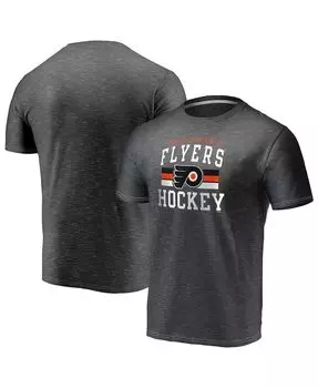 Мужская фирменная темно-серая футболка philadelphia flyers dynasty space dye Fanatics, мульти