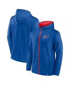 Мужская фирменная толстовка с капюшоном royal, red buffalo bills ball carrier с молнией во всю длину Fanatics, мульти