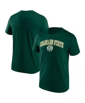 Мужская фирменная зеленая футболка colorado state rams campus 2.0 с логотипом Fanatics, зеленый