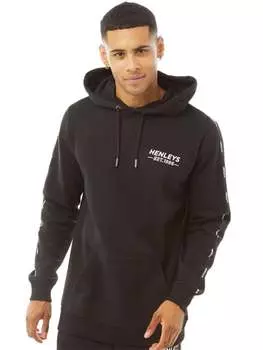 Мужская флисовая толстовка Henleys, черный