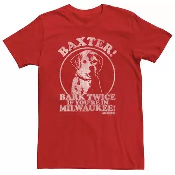 Мужская футболка Anchorman Baxter Bark Twice Licensed Character