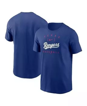 Мужская футболка Athletic Arch Home Team Royal Texas Rangers Nike, синий