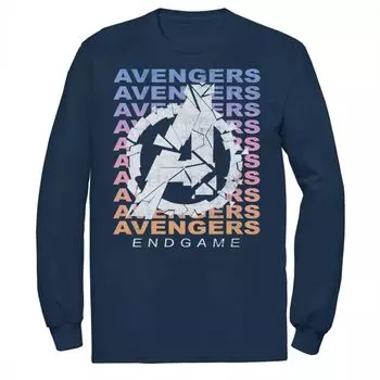 Мужская футболка Avengers: Endgame с градиентным логотипом Shatter Marvel