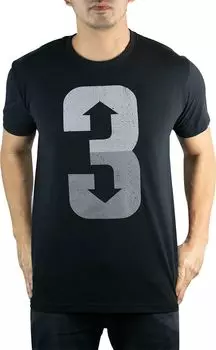 Мужская футболка Baseballism "3 Up 3 Down", черный