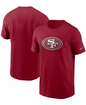 Мужская футболка big and tall scarlet san francisco 49ers с логотипом primary Nike