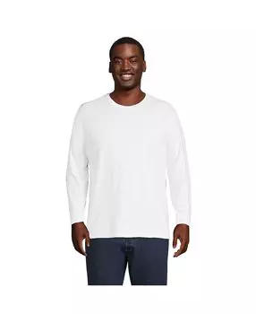 Мужская футболка Big & Tall Super-T с длинным рукавом Lands' End