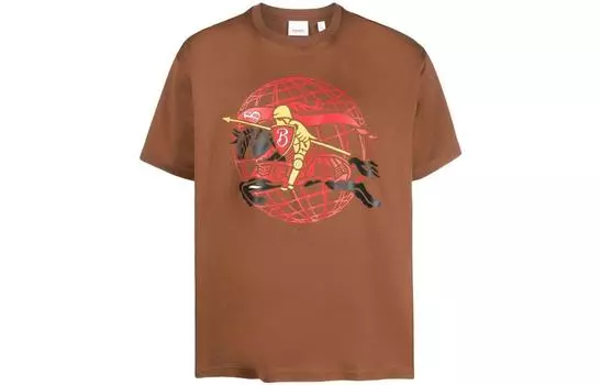 Мужская футболка Burberry, цвет Brown