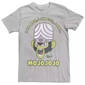 Мужская футболка Cartoon Network Mojojojo Powerpuff Girls Licensed Character, серебристый