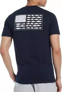 Мужская футболка Columbia PFG Americana с флагом морской рыбы