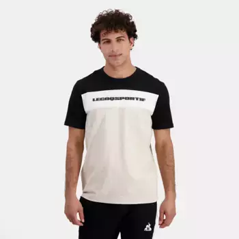 Мужская футболка CONTEMPORAIN Tee SS N2 M Le Coq Sportif, черный/бежевый