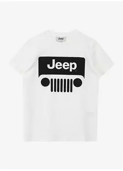 Мужская футболка цвета экрю J4SB-TSH8 Jeep, экрю