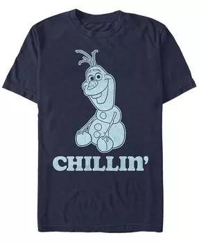 Мужская футболка Disney Frozen Olaf Chillin с коротким рукавом Fifth Sun, синий