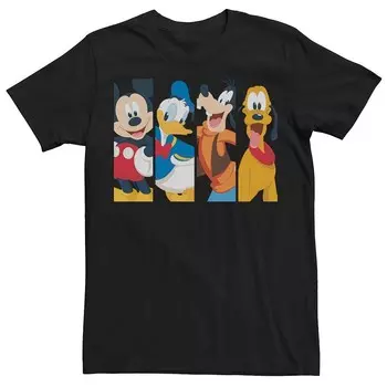 Мужская футболка Disney's Mickey Mouse Bro Time со вставками, черный
