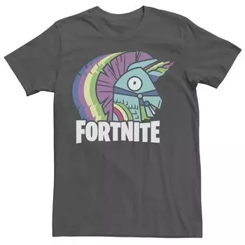 Мужская футболка Fortnite с цветной 3D-ламой Fortnite Licensed Character