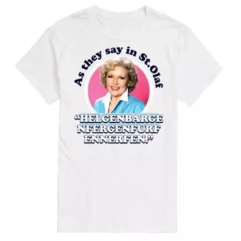 Мужская футболка Golden Girls As We Say In St Olaf Licensed Character