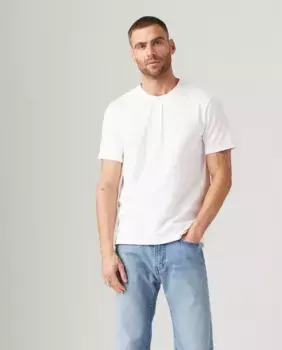 Мужская футболка Henley с короткими рукавами Levi's, белый