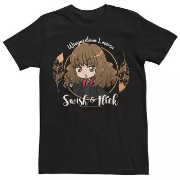 Мужская футболка Hermoine Granger Swish And Flick с портретом аниме Harry Potter